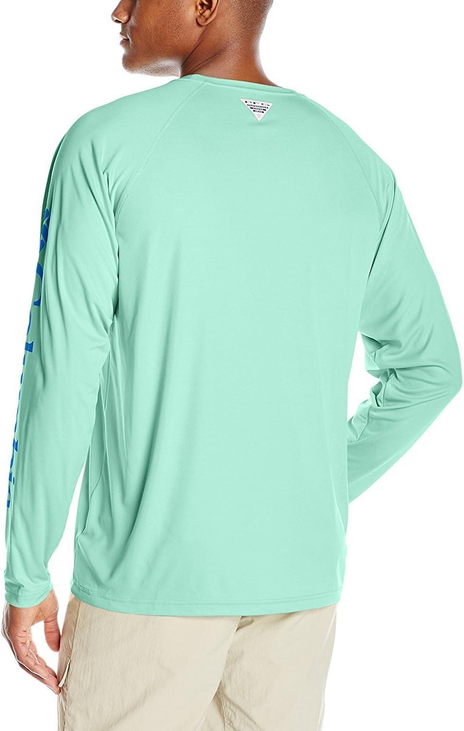 imageColumbia Mens PFG Terminal Tackle Long Sleeve ShirtKelpHarbor Blue Logo