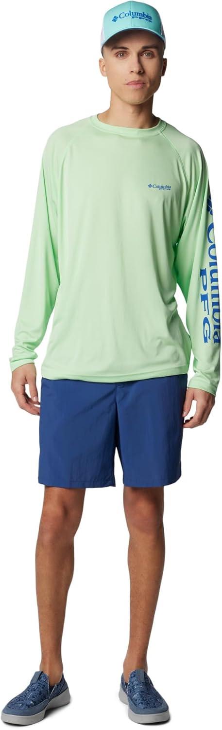 imageColumbia Mens PFG Terminal Tackle Long Sleeve ShirtKey WestVivid Blue Logo