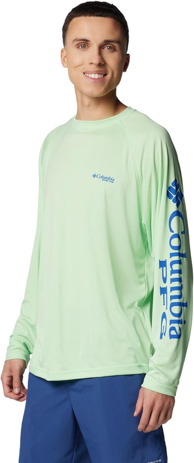 imageColumbia Mens PFG Terminal Tackle Long Sleeve ShirtKey WestVivid Blue Logo