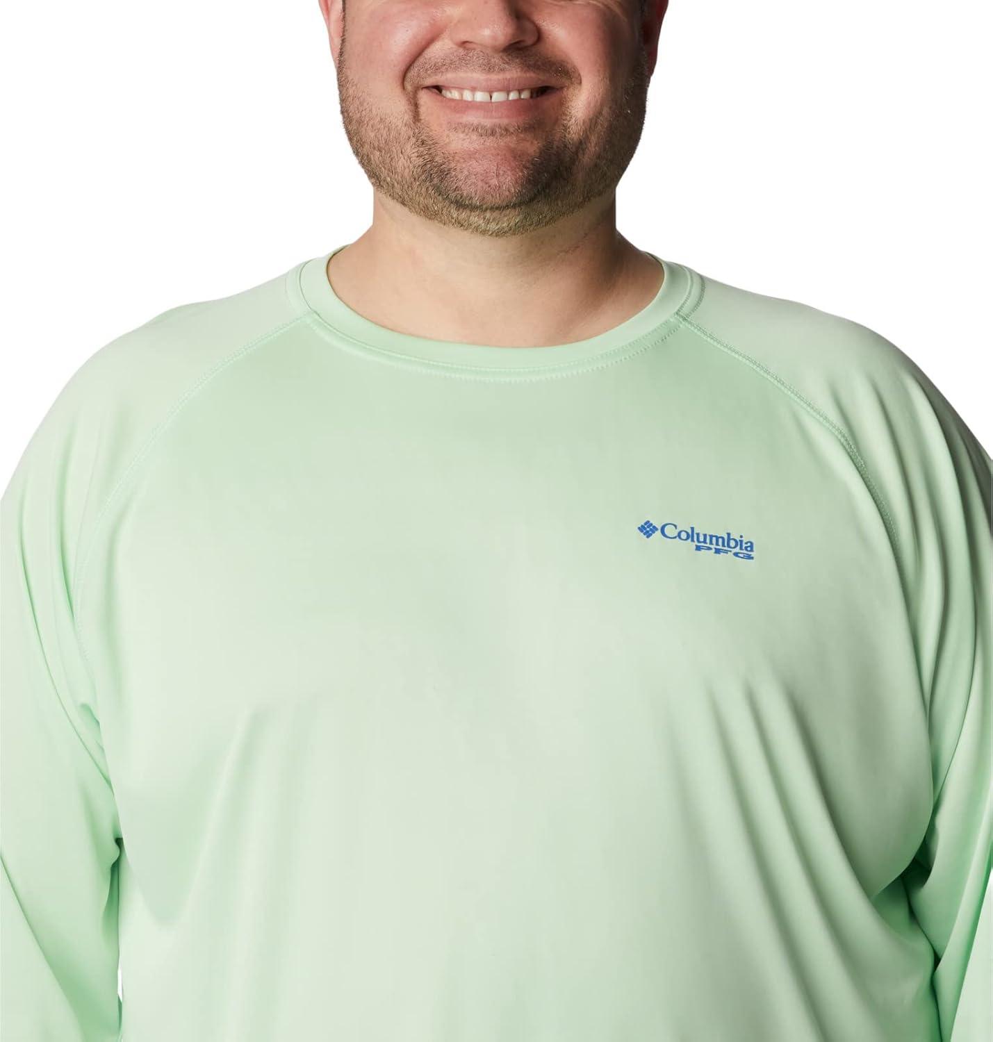 imageColumbia Mens PFG Terminal Tackle Long Sleeve ShirtKey WestVivid Blue Logo