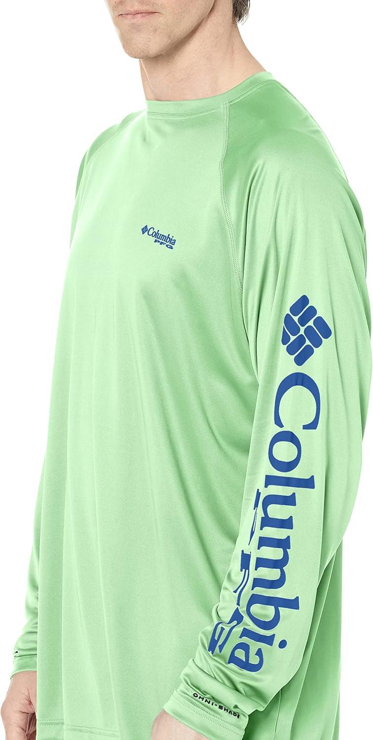 imageColumbia Mens PFG Terminal Tackle Long Sleeve ShirtKey WestVivid Blue Logo