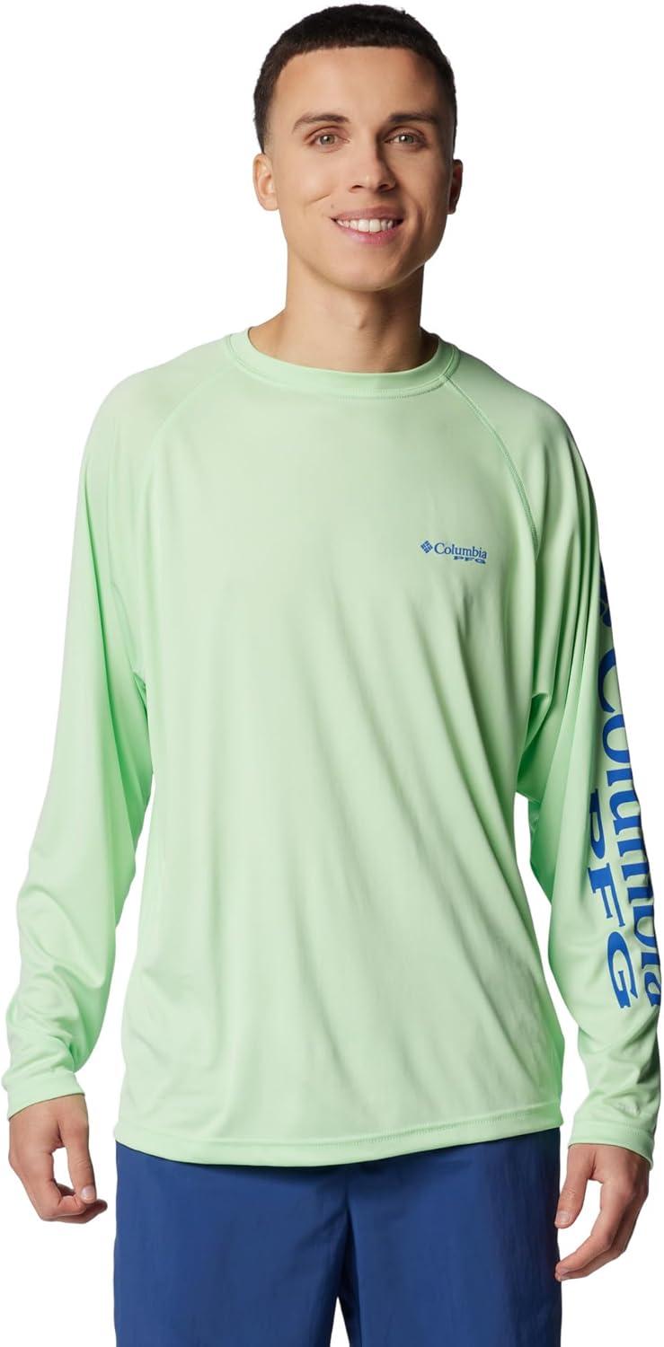 imageColumbia Mens PFG Terminal Tackle Long Sleeve ShirtKey WestVivid Blue Logo