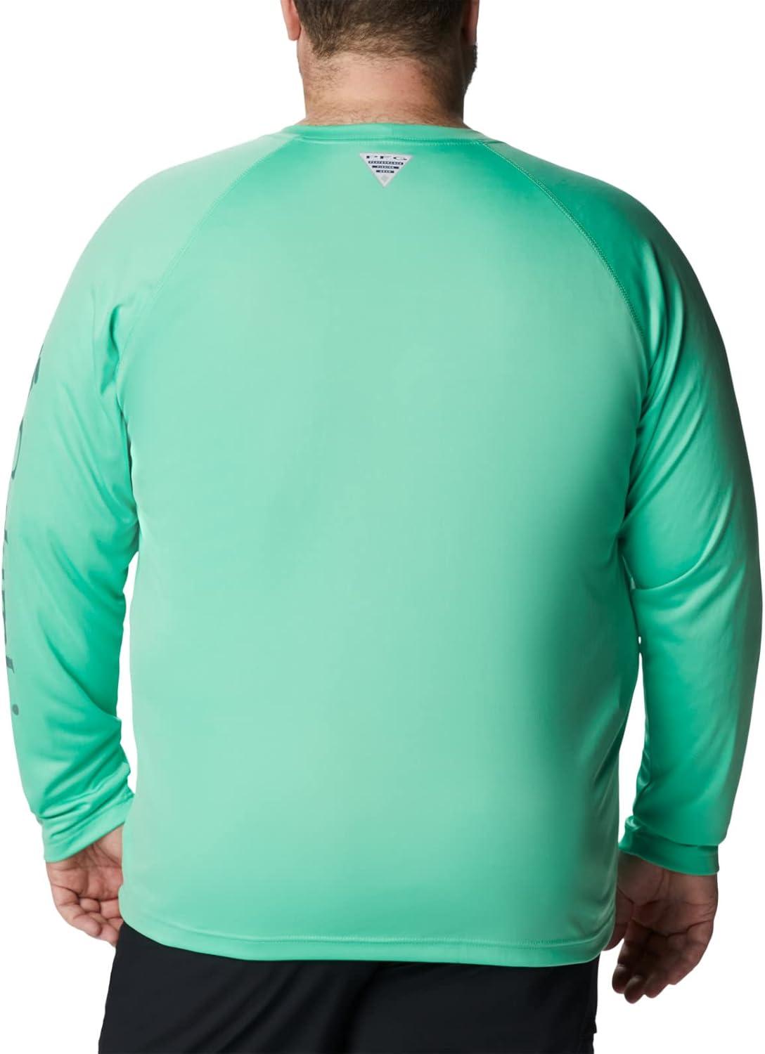 imageColumbia Mens PFG Terminal Tackle Long Sleeve ShirtLight JadeMetal Logo