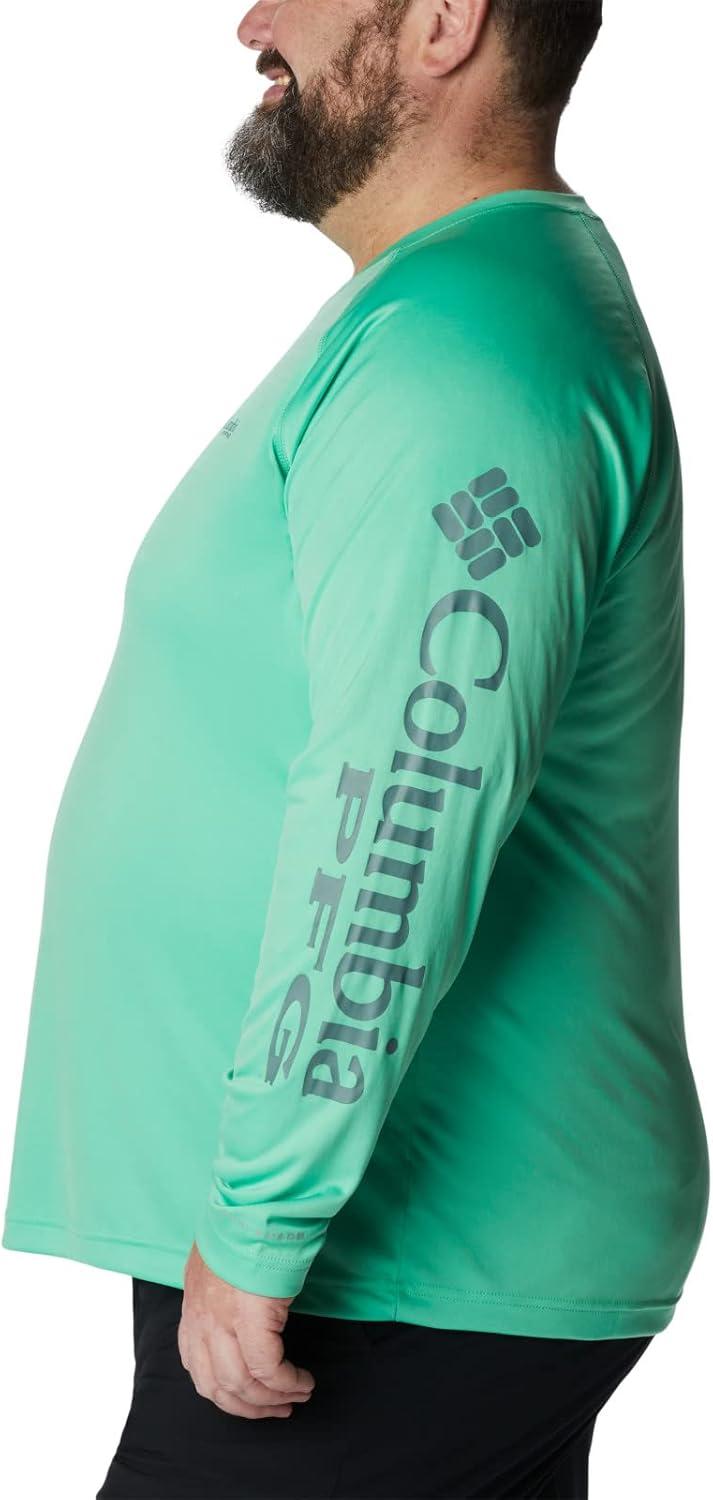 imageColumbia Mens PFG Terminal Tackle Long Sleeve ShirtLight JadeMetal Logo