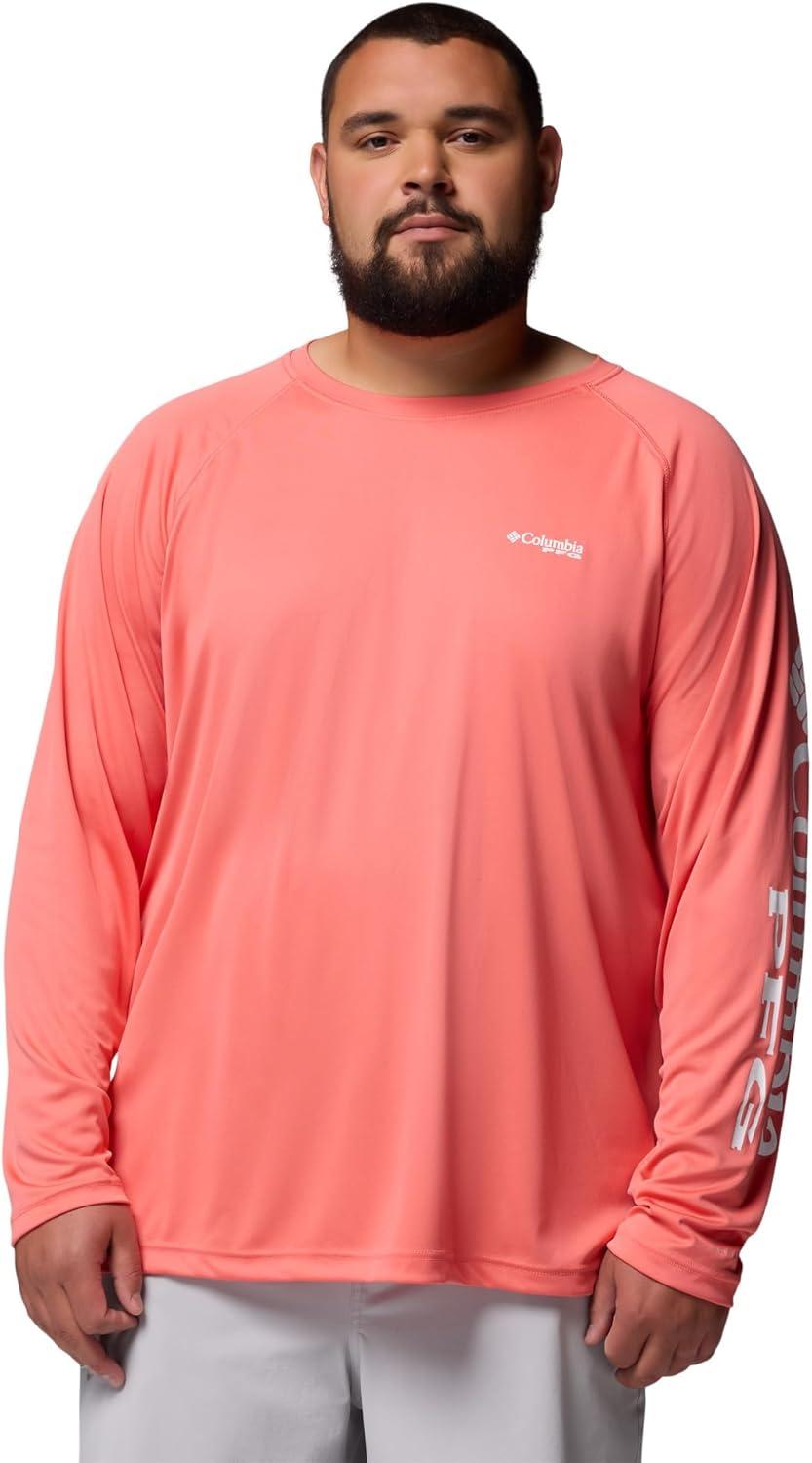 imageColumbia Mens PFG Terminal Tackle Long Sleeve ShirtMelonadeWhite Logo