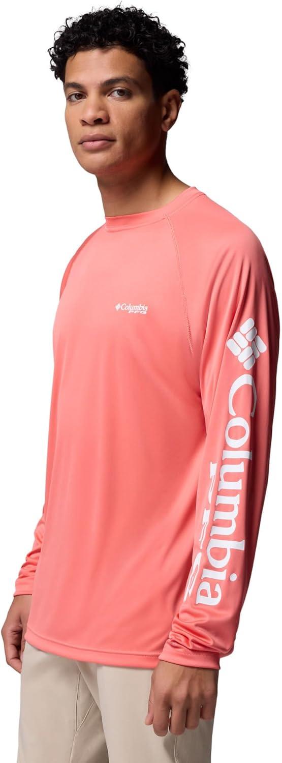 imageColumbia Mens PFG Terminal Tackle Long Sleeve ShirtMelonadeWhite Logo