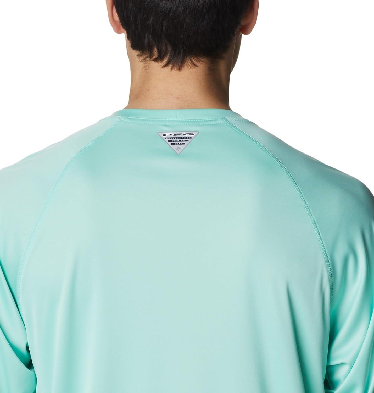 imageColumbia Mens PFG Terminal Tackle Long Sleeve ShirtMint CayBright Nectar Logo