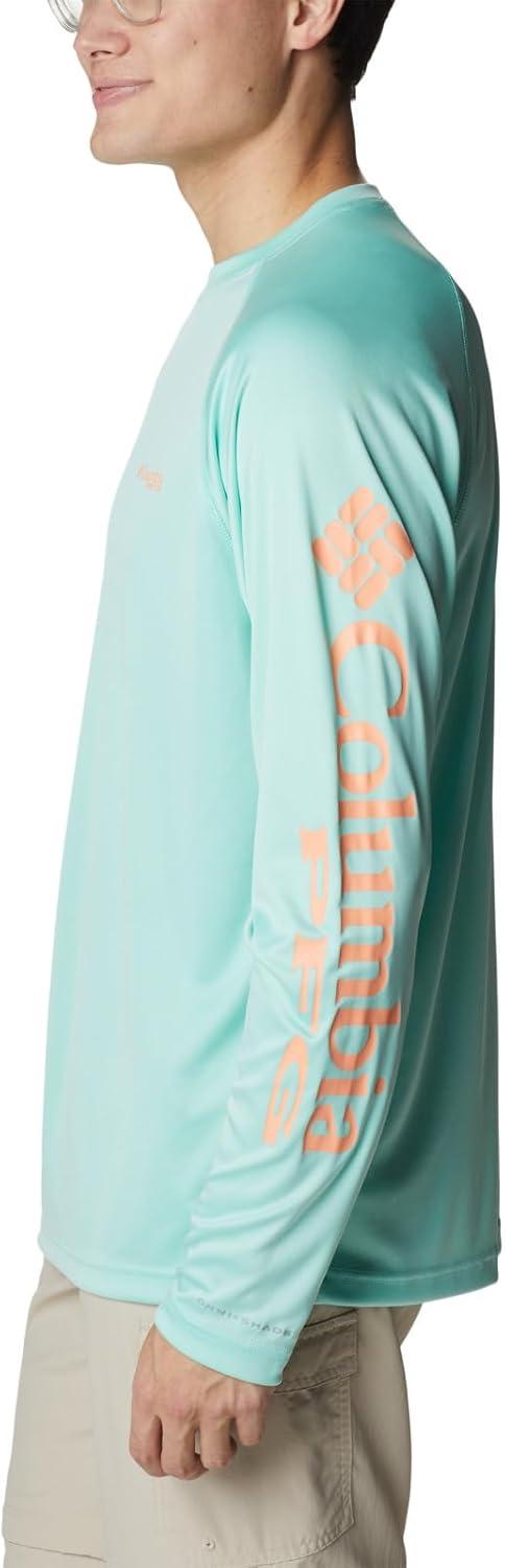 imageColumbia Mens PFG Terminal Tackle Long Sleeve ShirtMint CayBright Nectar Logo