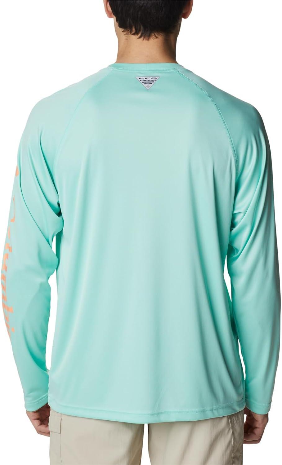 imageColumbia Mens PFG Terminal Tackle Long Sleeve ShirtMint CayBright Nectar Logo
