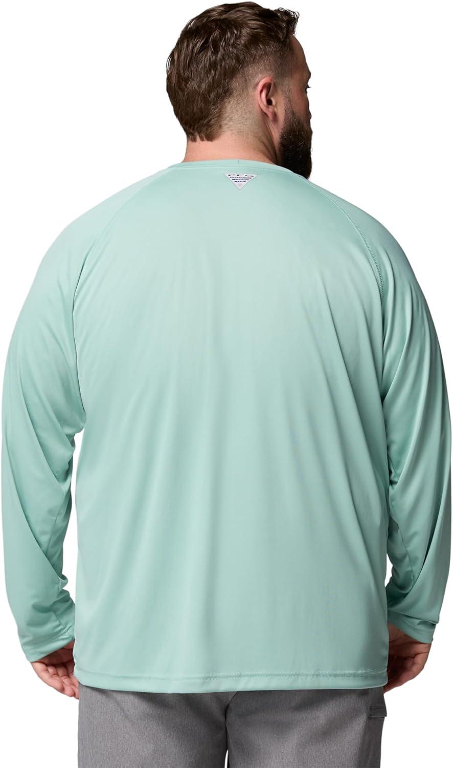 imageColumbia Mens PFG Terminal Tackle Long Sleeve ShirtMisty JadeShark Logo