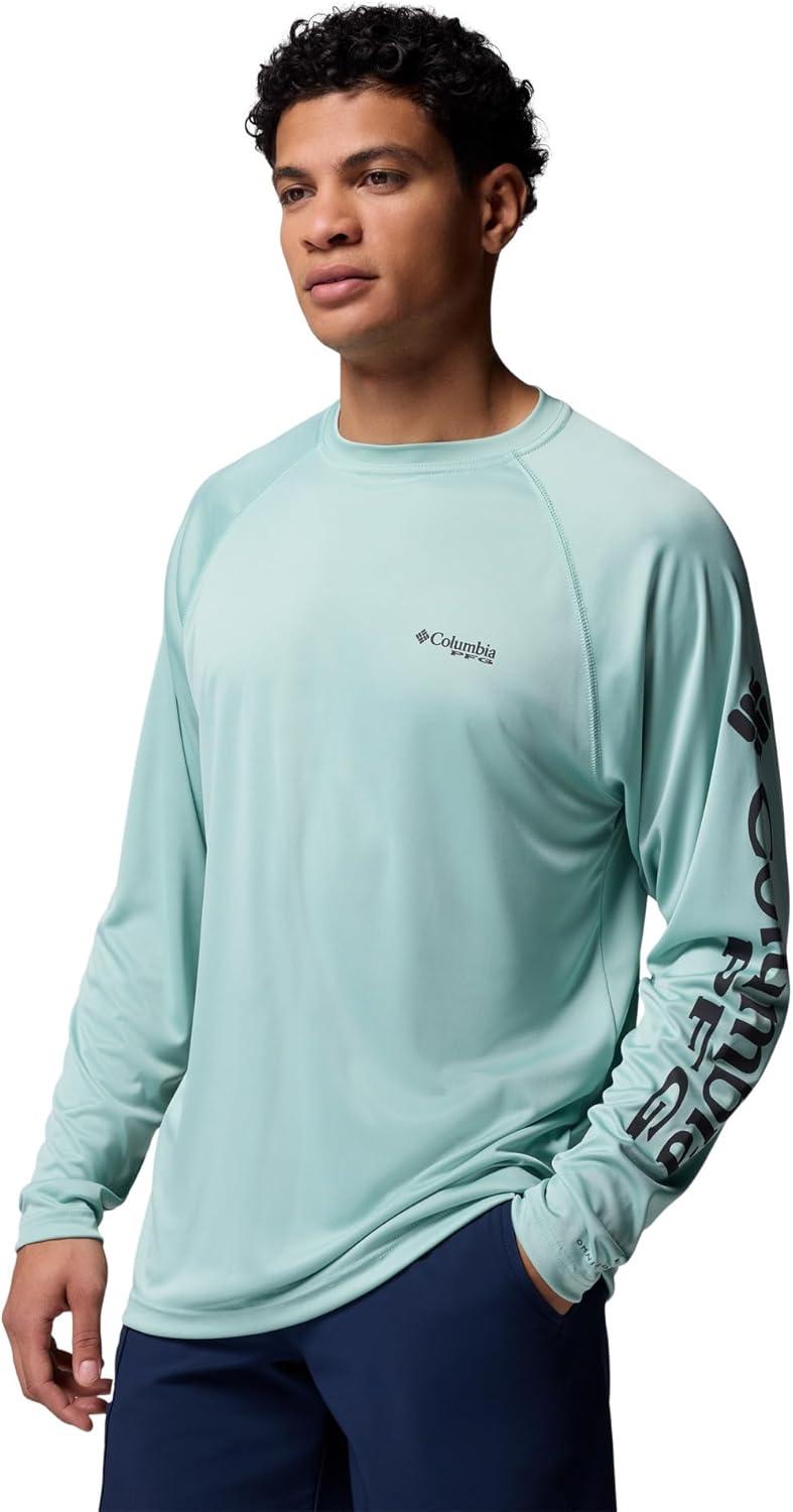 imageColumbia Mens PFG Terminal Tackle Long Sleeve ShirtMisty JadeShark Logo