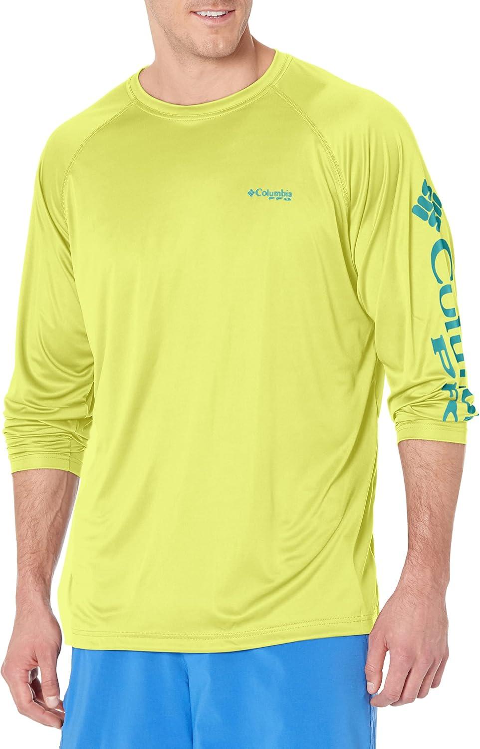 imageColumbia Mens PFG Terminal Tackle Long Sleeve ShirtNeon LightMiami Logo