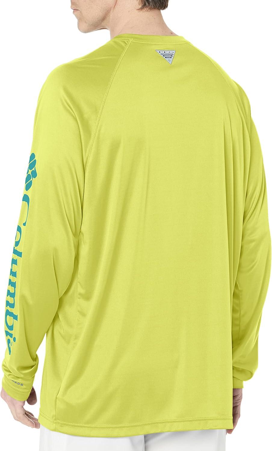 imageColumbia Mens PFG Terminal Tackle Long Sleeve ShirtNeon LightMiami Logo