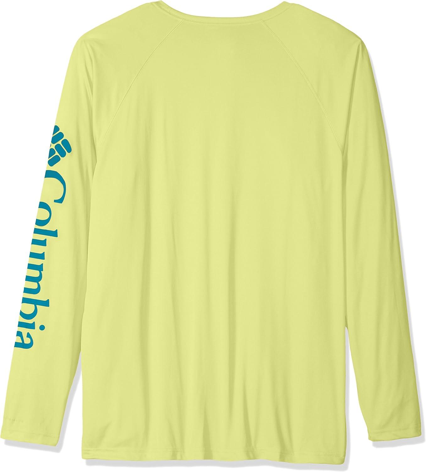 imageColumbia Mens PFG Terminal Tackle Long Sleeve ShirtNeon LightMiami Logo