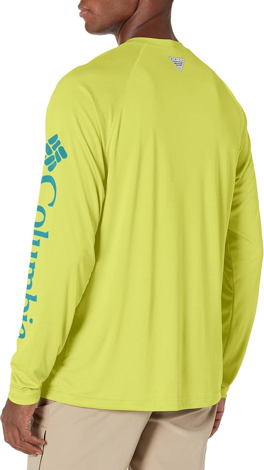 imageColumbia Mens PFG Terminal Tackle Long Sleeve ShirtNeon LightMiami Logo