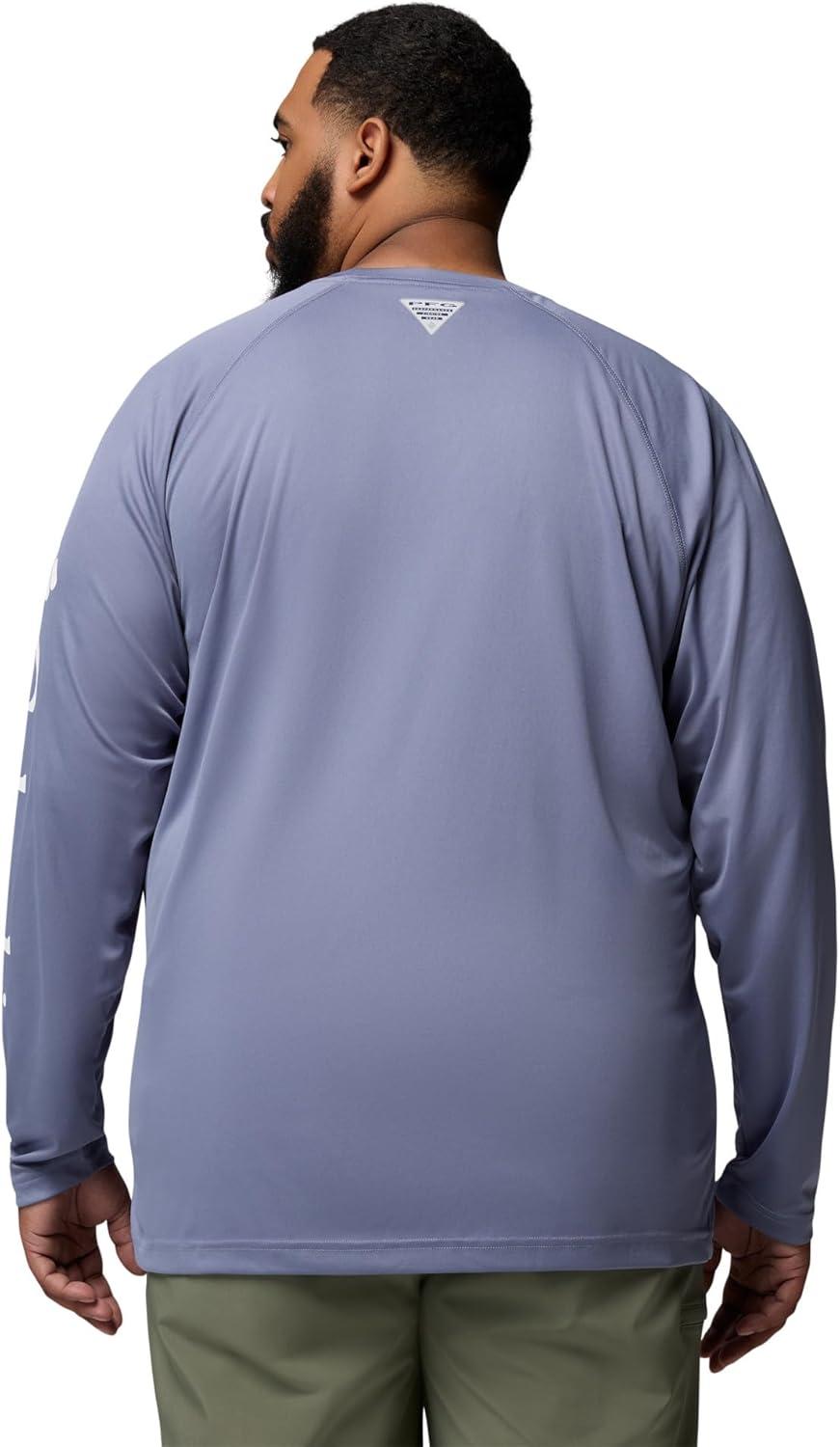 imageColumbia Mens PFG Terminal Tackle Long Sleeve ShirtNew MoonWhite Logo