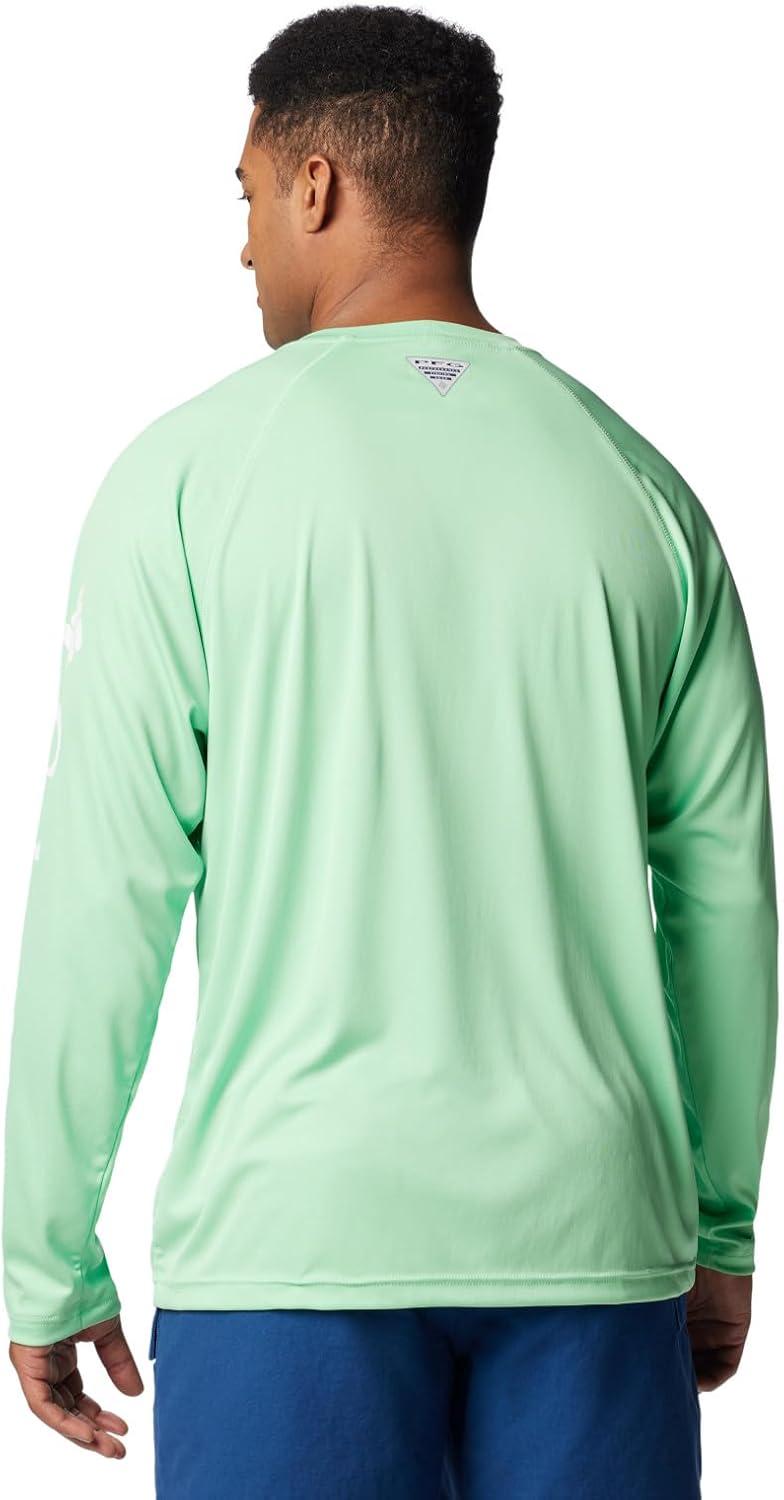 imageColumbia Mens PFG Terminal Tackle Long Sleeve ShirtOcean MintWhite Logo