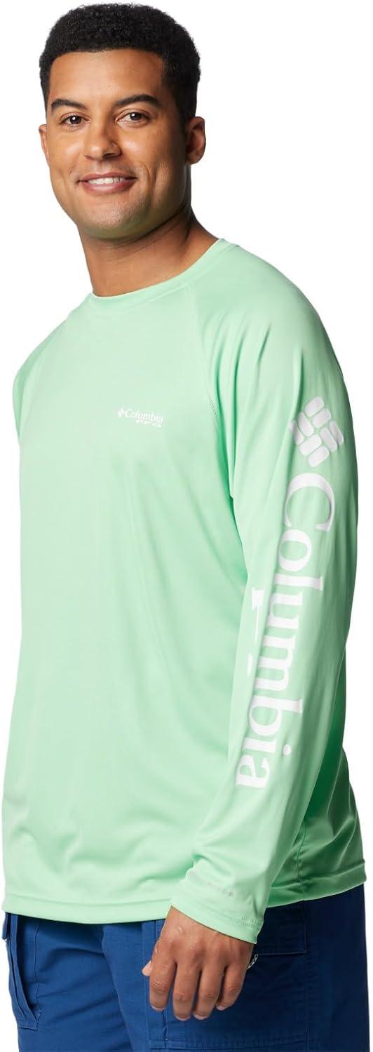 imageColumbia Mens PFG Terminal Tackle Long Sleeve ShirtOcean MintWhite Logo