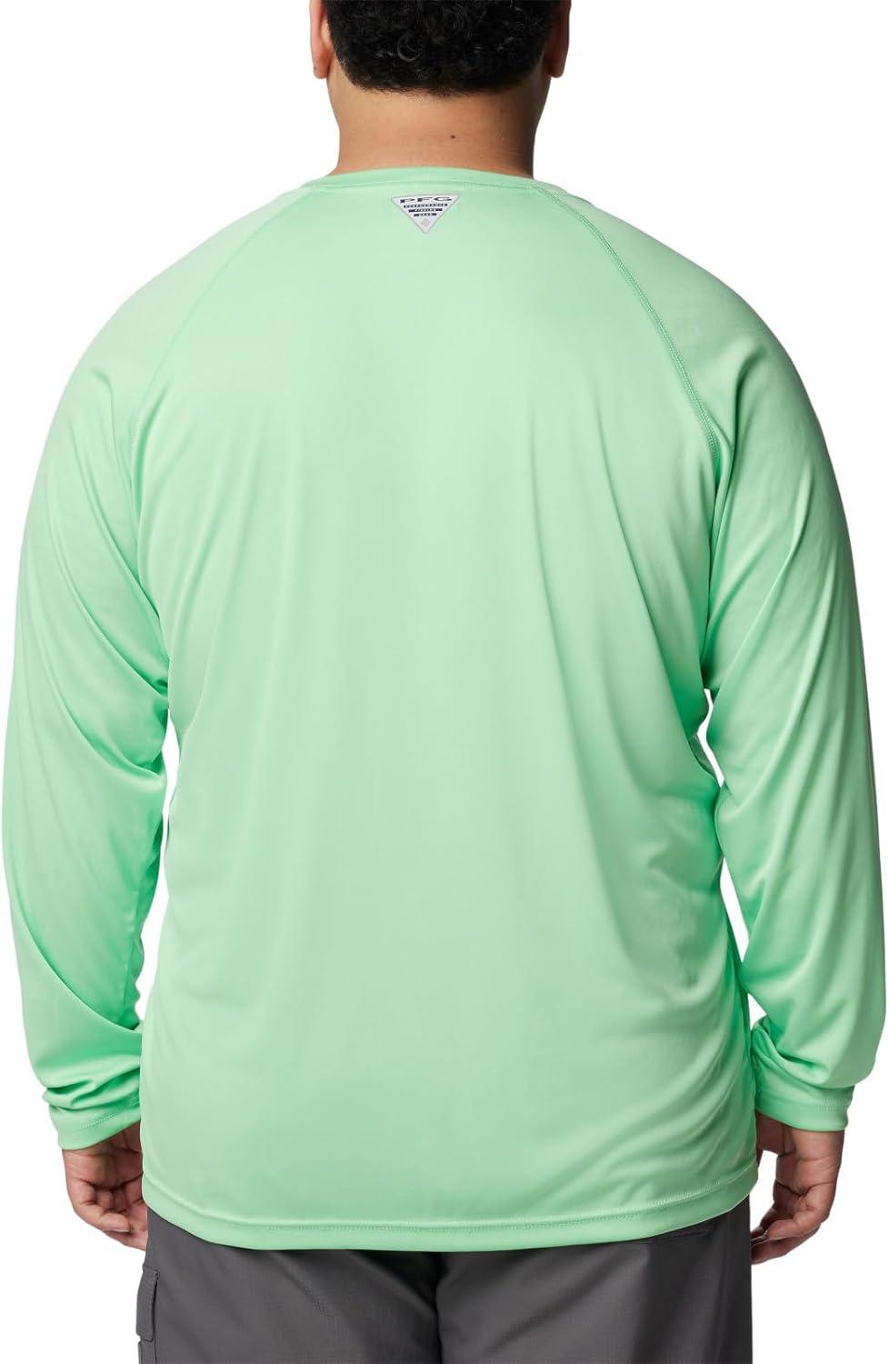 imageColumbia Mens PFG Terminal Tackle Long Sleeve ShirtOcean MintWhite Logo