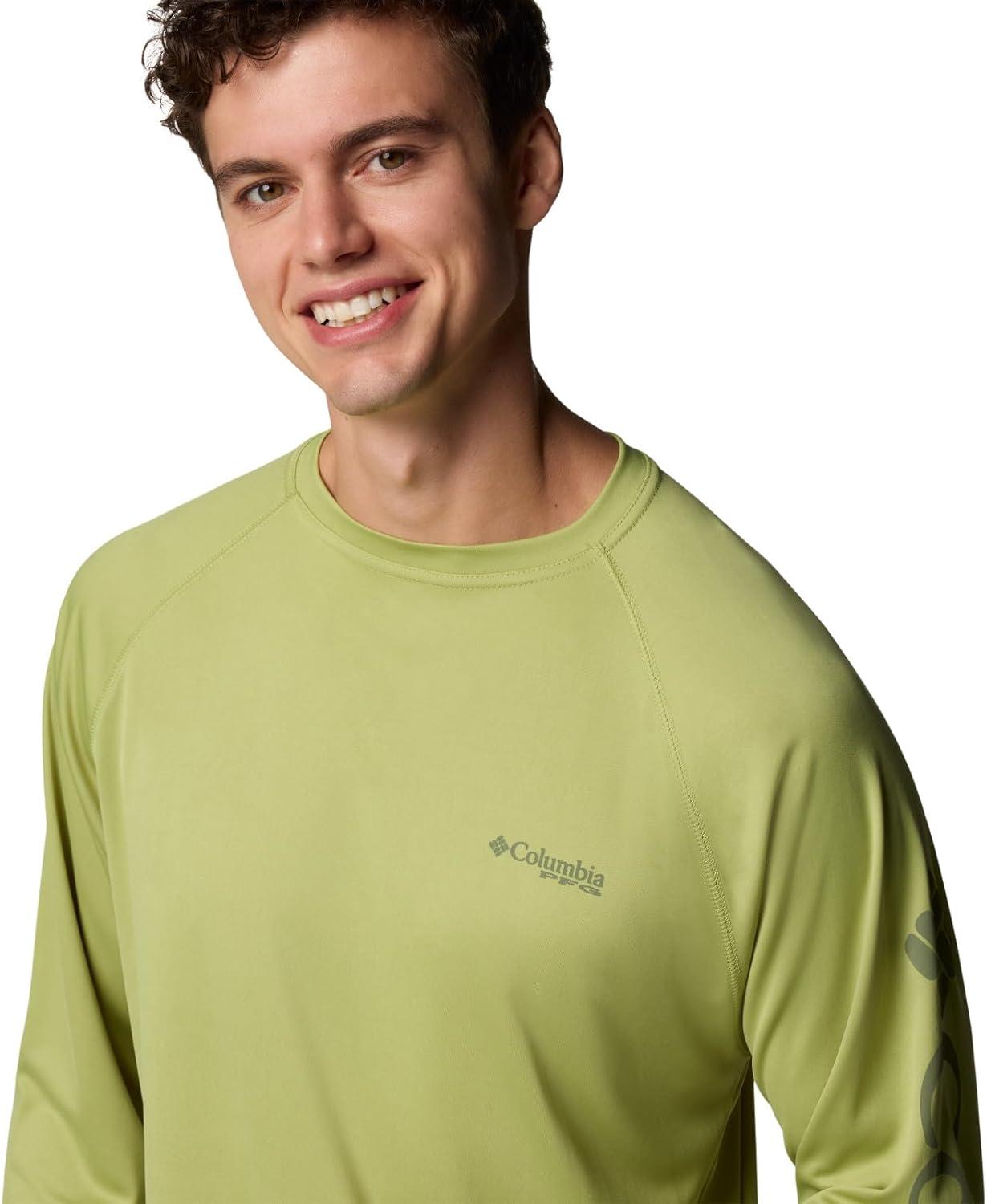 imageColumbia Mens PFG Terminal Tackle Long Sleeve ShirtPearCypress Logo