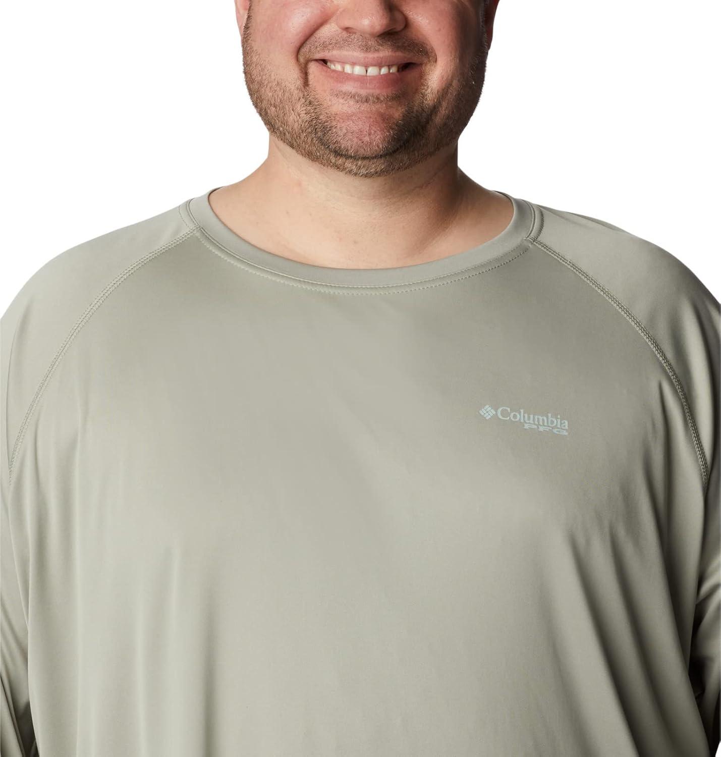 imageColumbia Mens PFG Terminal Tackle Long Sleeve ShirtSafariCool Green Logo