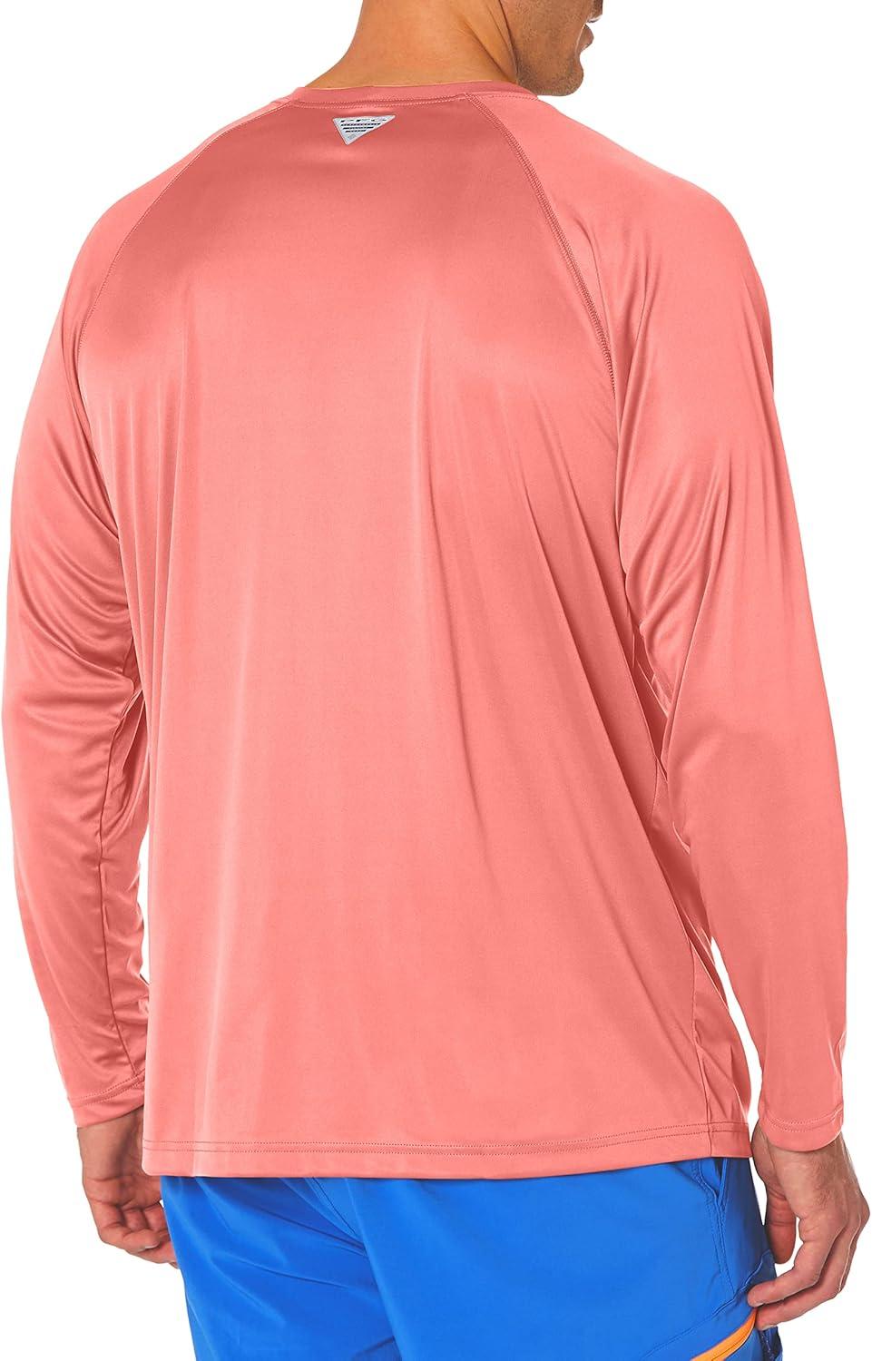 imageColumbia Mens PFG Terminal Tackle Long Sleeve ShirtSorbetBlack Logo