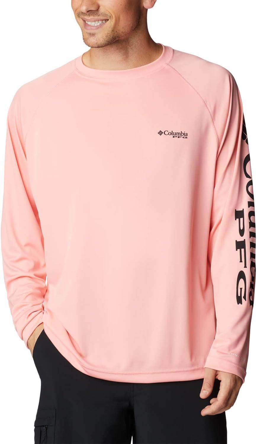 imageColumbia Mens PFG Terminal Tackle Long Sleeve ShirtSorbetBlack Logo