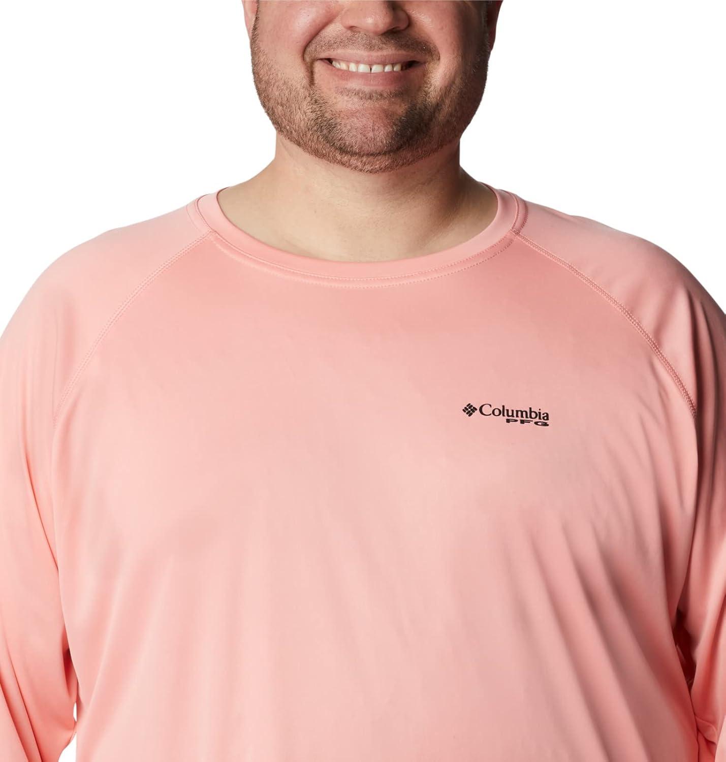 imageColumbia Mens PFG Terminal Tackle Long Sleeve ShirtSorbetBlack Logo