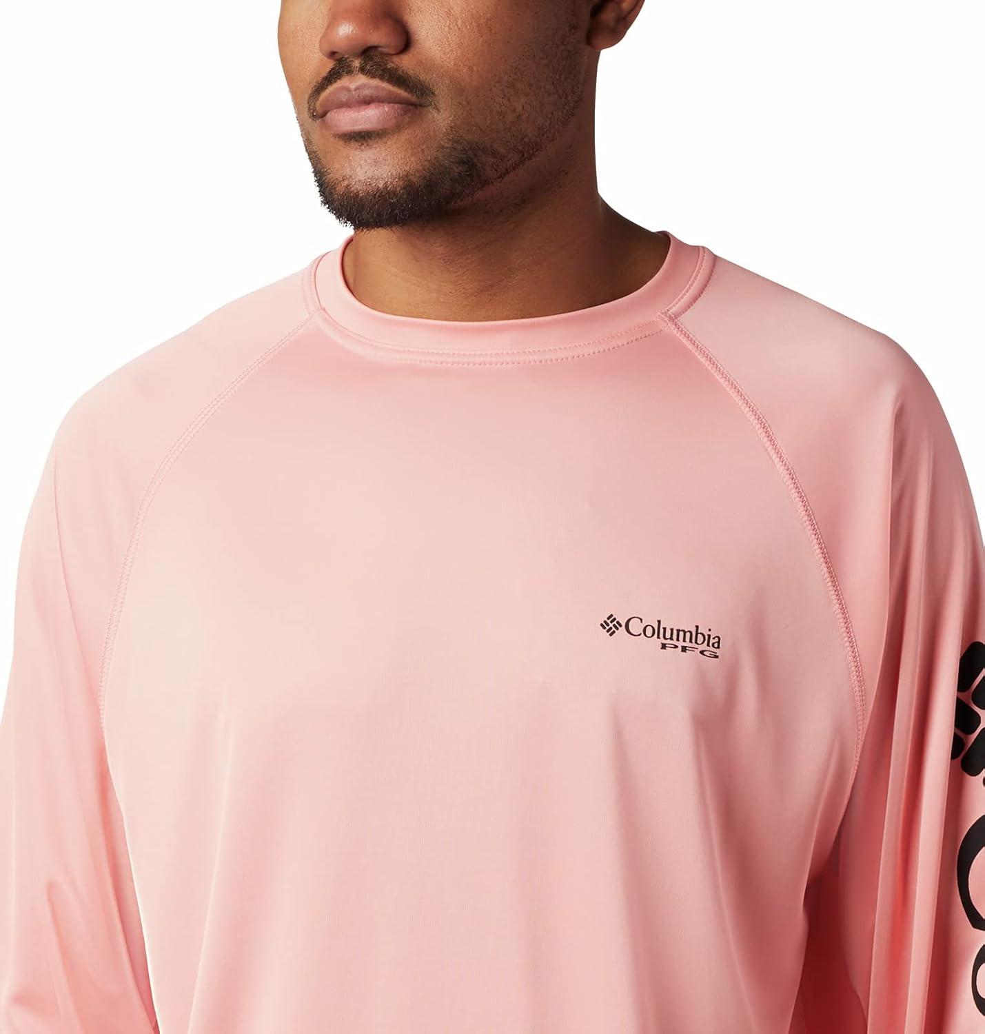 imageColumbia Mens PFG Terminal Tackle Long Sleeve ShirtSorbetBlack Logo