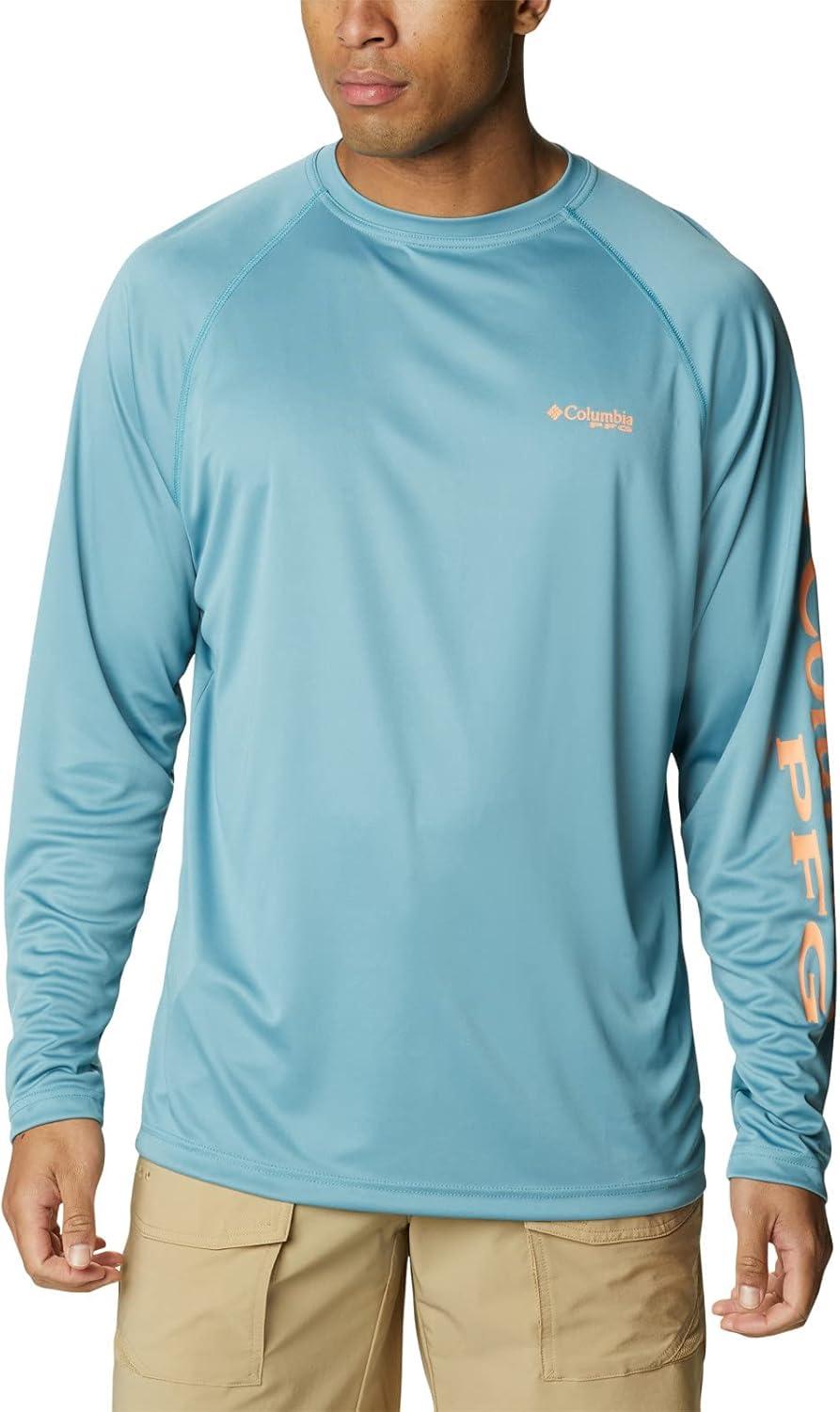 imageColumbia Mens PFG Terminal Tackle Long Sleeve ShirtStormBright Nectar Logo