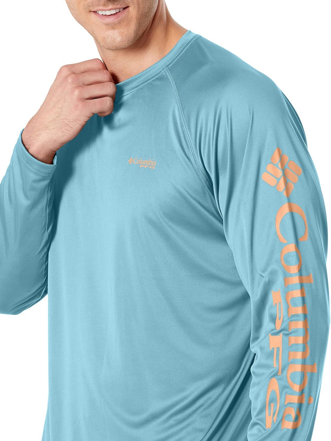 imageColumbia Mens PFG Terminal Tackle Long Sleeve ShirtStormBright Nectar Logo