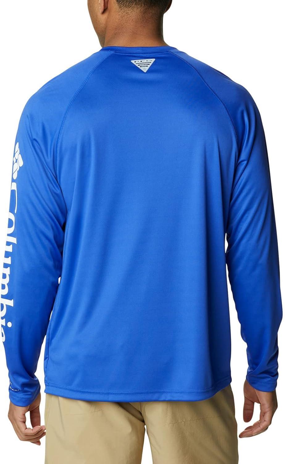 imageColumbia Mens PFG Terminal Tackle Long Sleeve ShirtTanzaniteWhite Logo