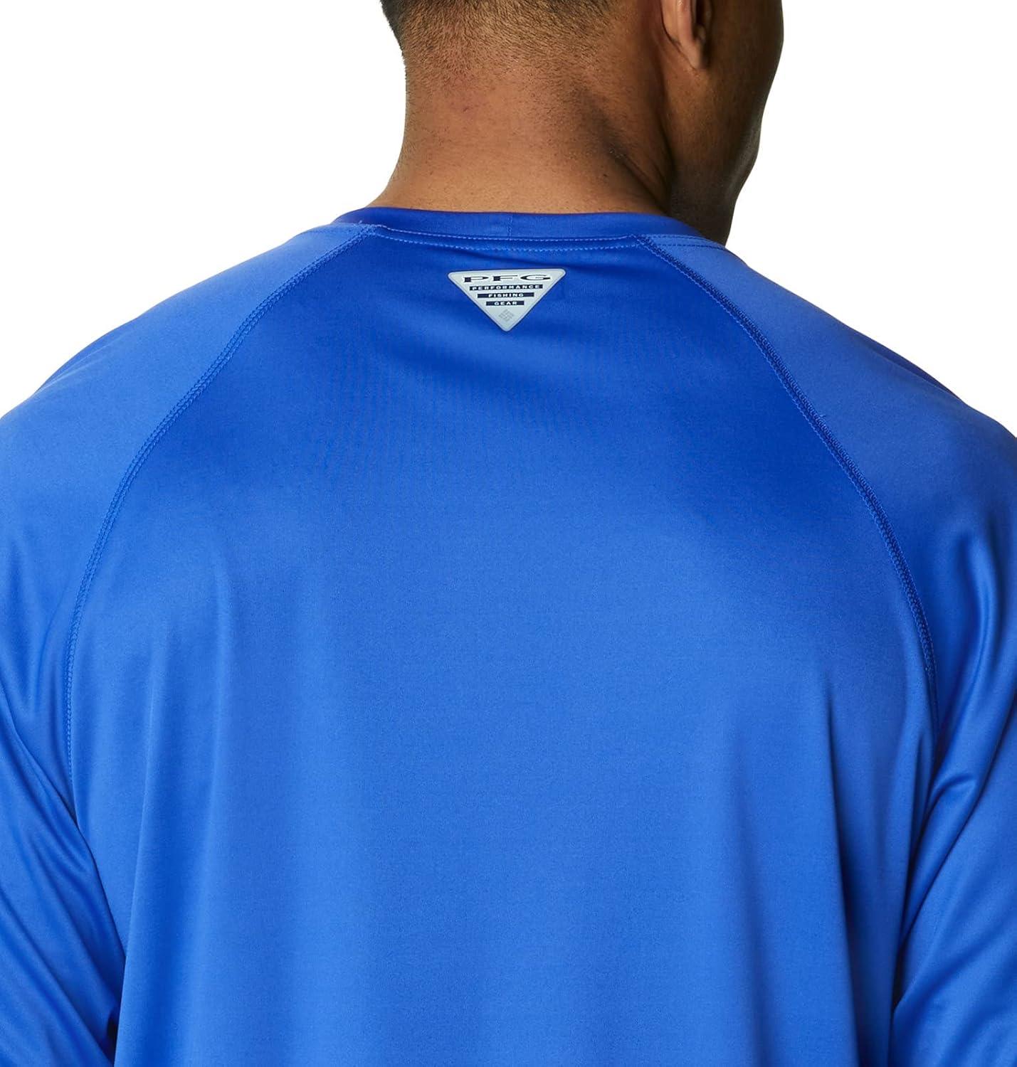 imageColumbia Mens PFG Terminal Tackle Long Sleeve ShirtTanzaniteWhite Logo