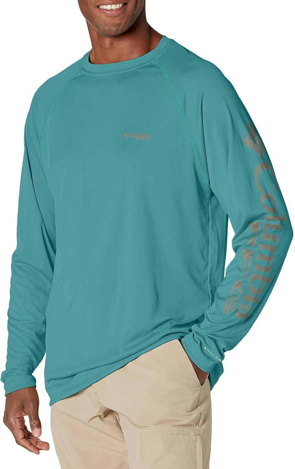 imageColumbia Mens PFG Terminal Tackle Long Sleeve ShirtTealKettle Logo