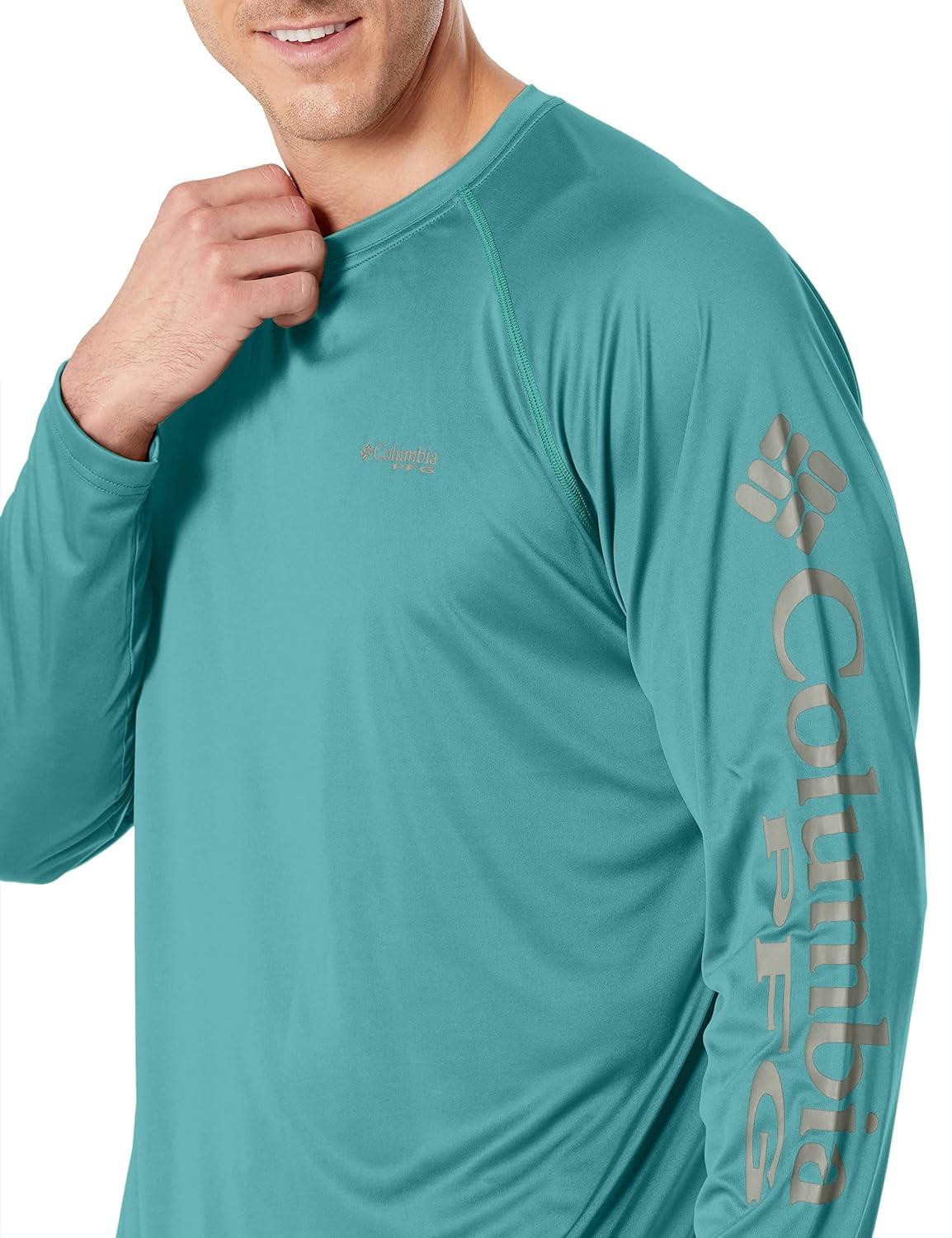 imageColumbia Mens PFG Terminal Tackle Long Sleeve ShirtTealKettle Logo
