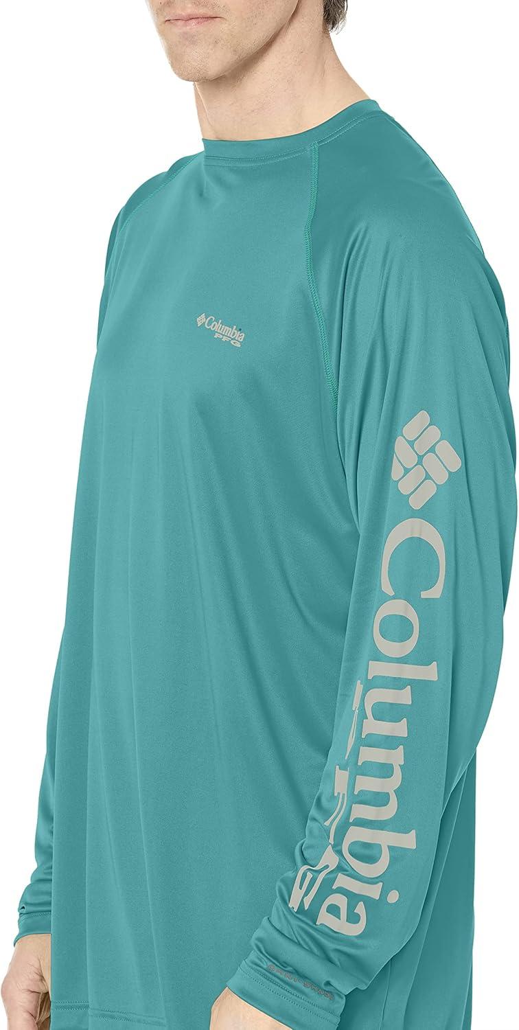 imageColumbia Mens PFG Terminal Tackle Long Sleeve ShirtTealKettle Logo