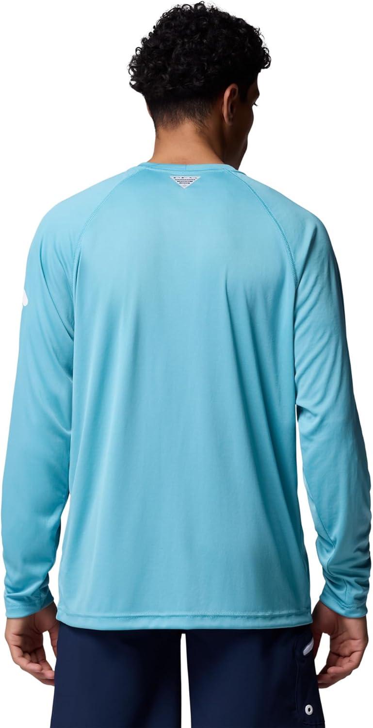 imageColumbia Mens PFG Terminal Tackle Long Sleeve ShirtVintage BlueWhite Logo