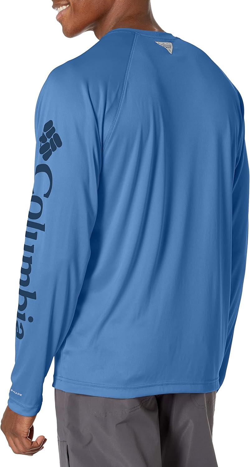 imageColumbia Mens PFG Terminal Tackle Long Sleeve ShirtViolet SeaCarbon Logo