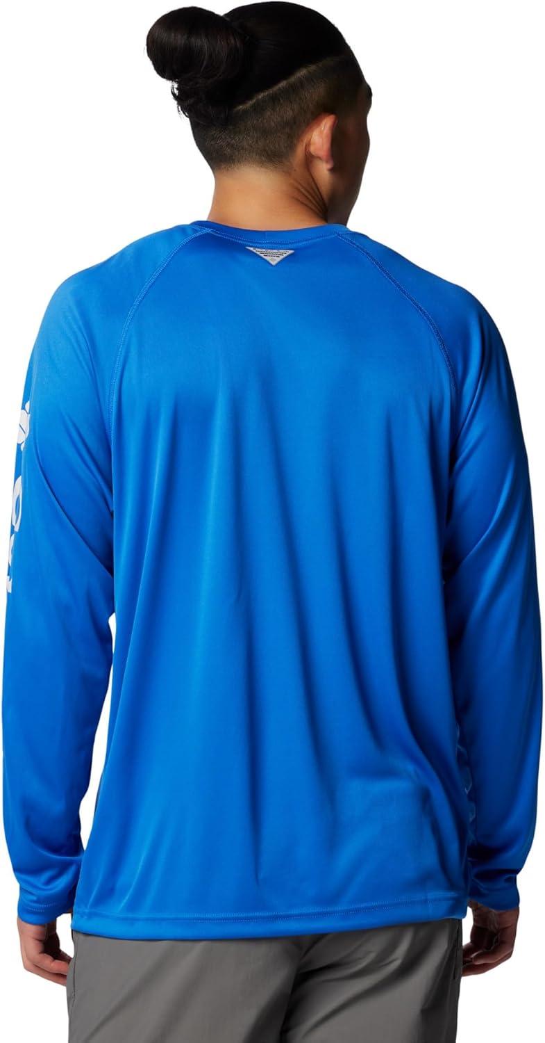 imageColumbia Mens PFG Terminal Tackle Long Sleeve ShirtVivid BlueCool Grey Logo