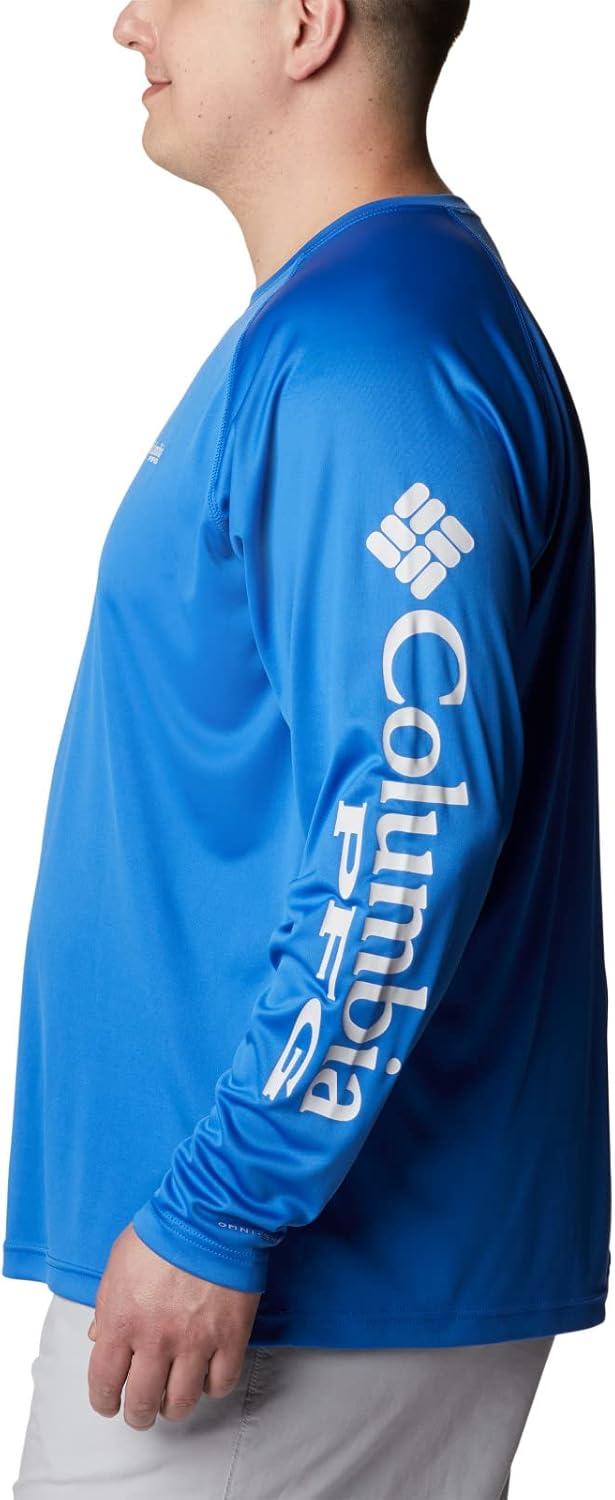 imageColumbia Mens PFG Terminal Tackle Long Sleeve ShirtVivid BlueCool Grey Logo