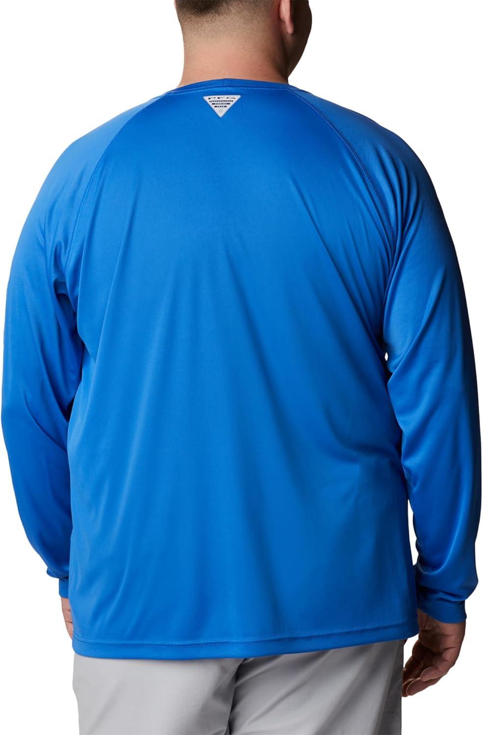 imageColumbia Mens PFG Terminal Tackle Long Sleeve ShirtVivid BlueCool Grey Logo