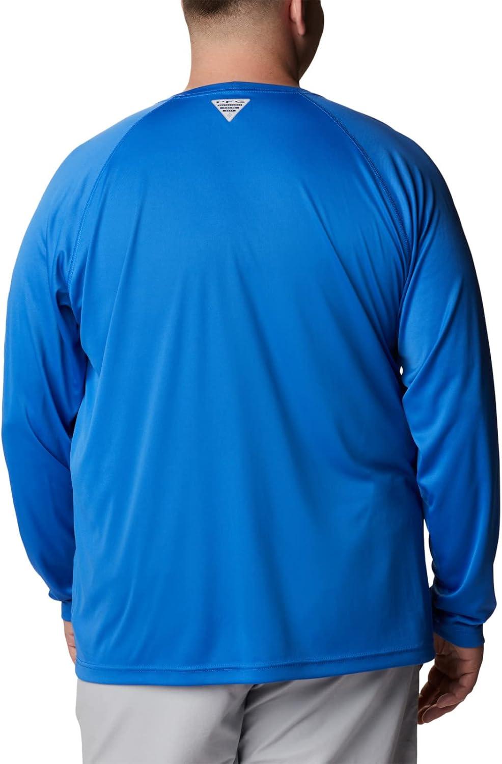 imageColumbia Mens PFG Terminal Tackle Long Sleeve ShirtVivid BlueCool Grey Logo
