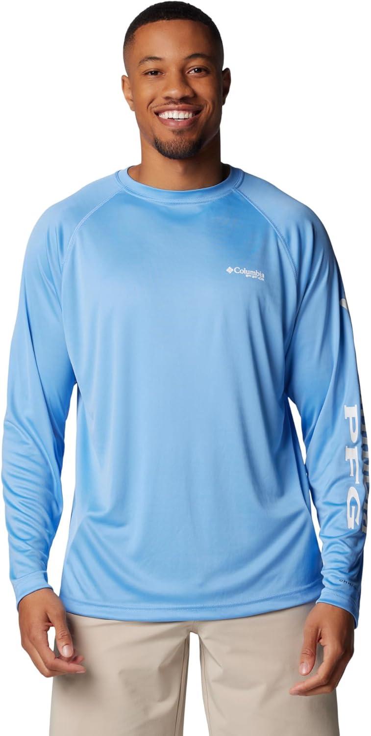imageColumbia Mens PFG Terminal Tackle Long Sleeve ShirtWhite CapWhite Logo