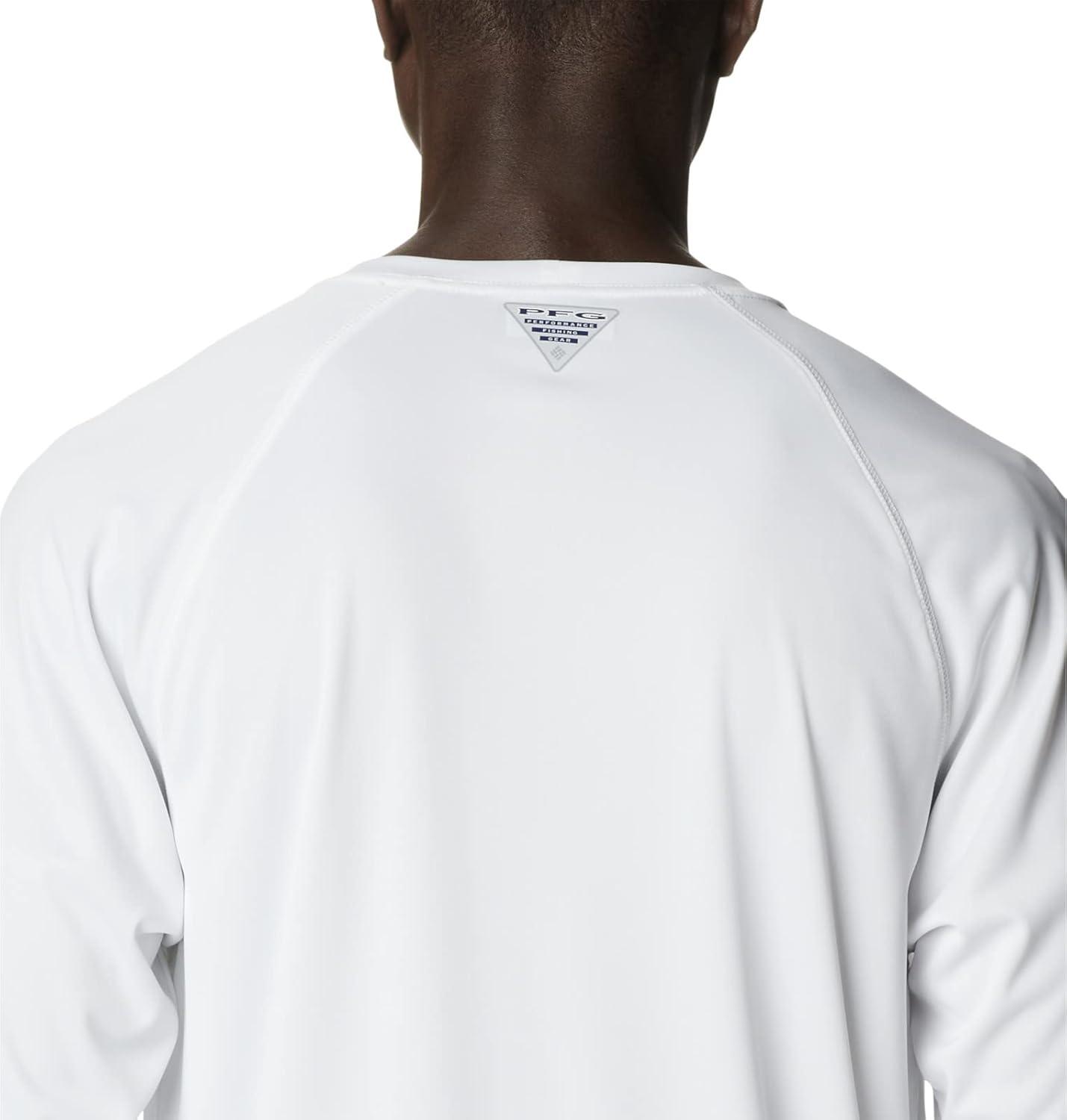 imageColumbia Mens PFG Terminal Tackle Long Sleeve ShirtWhiteAtoll Logo