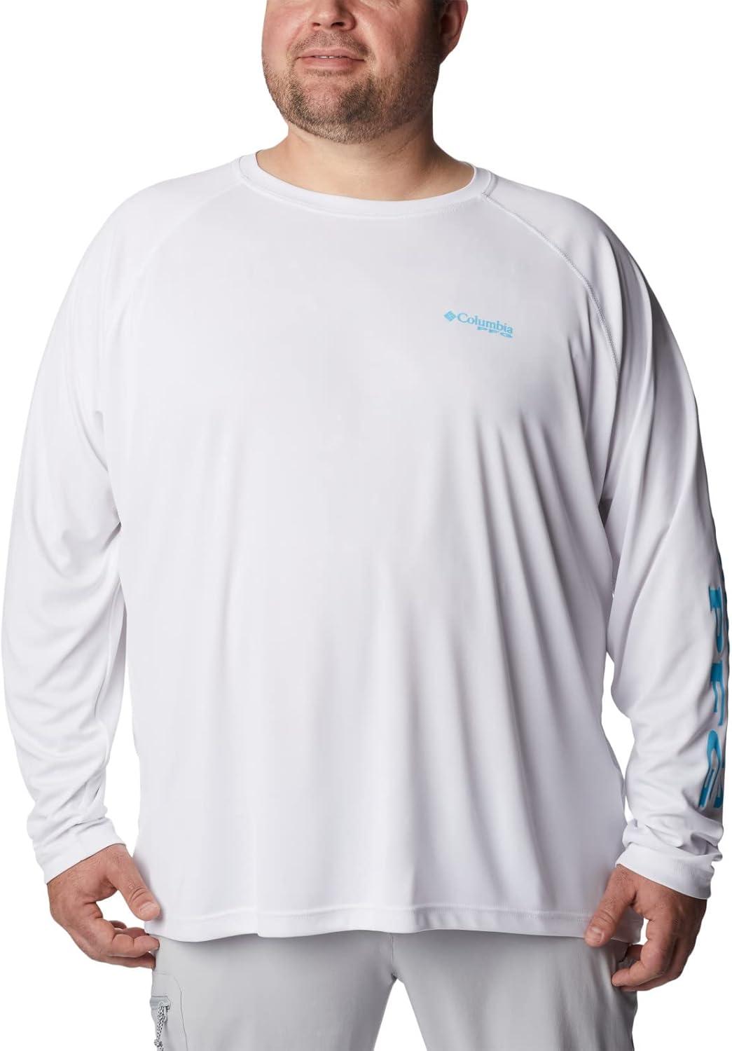 imageColumbia Mens PFG Terminal Tackle Long Sleeve ShirtWhiteAtoll Logo