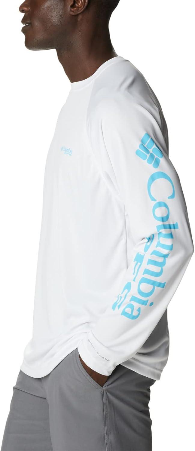 imageColumbia Mens PFG Terminal Tackle Long Sleeve ShirtWhiteAtoll Logo