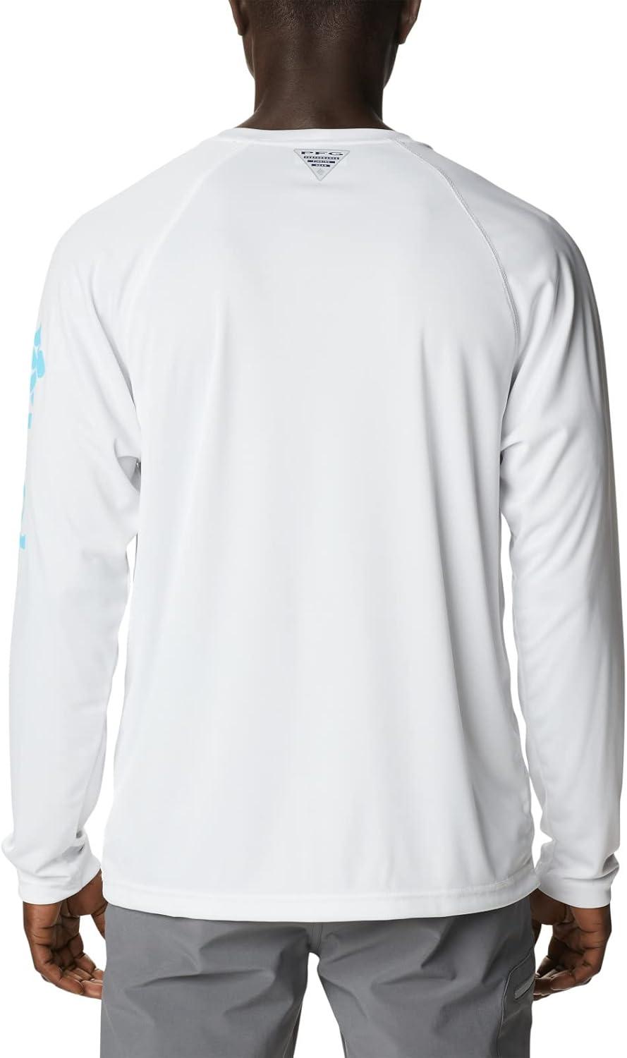 imageColumbia Mens PFG Terminal Tackle Long Sleeve ShirtWhiteAtoll Logo