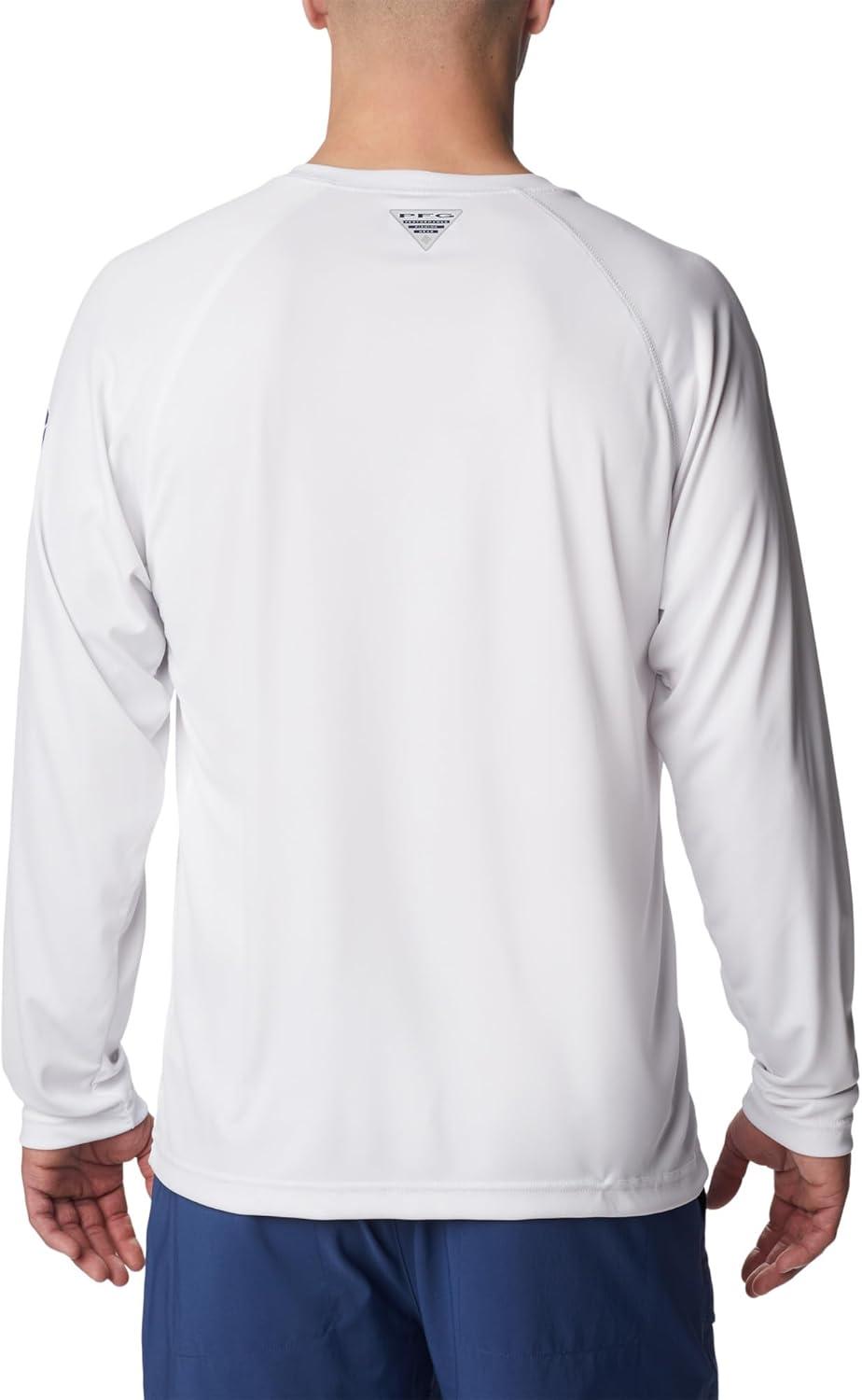 imageColumbia Mens PFG Terminal Tackle Long Sleeve ShirtWhiteNightshade Logo