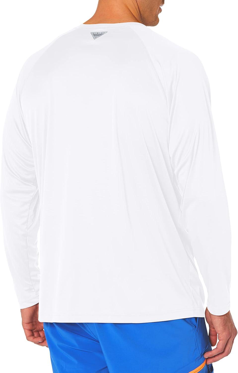 imageColumbia Mens PFG Terminal Tackle Long Sleeve ShirtWhiteNightshade Logo
