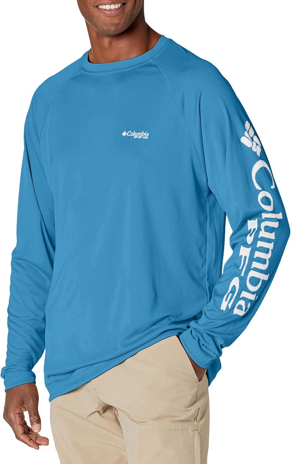 imageColumbia Mens PFG Terminal Tackle Long Sleeve ShirtYachtWhite Logo